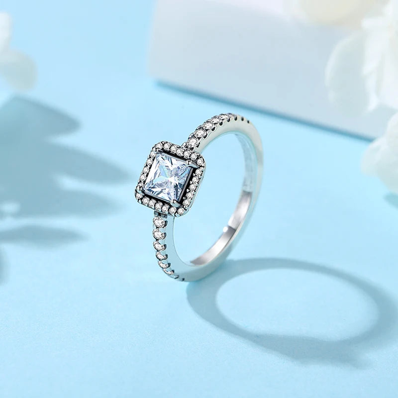 thumbnail image 2 of NARMO Sterling Silver Daisy Flower Rings - Cubic Zirconia Stacking Bands For Women 2 of 10