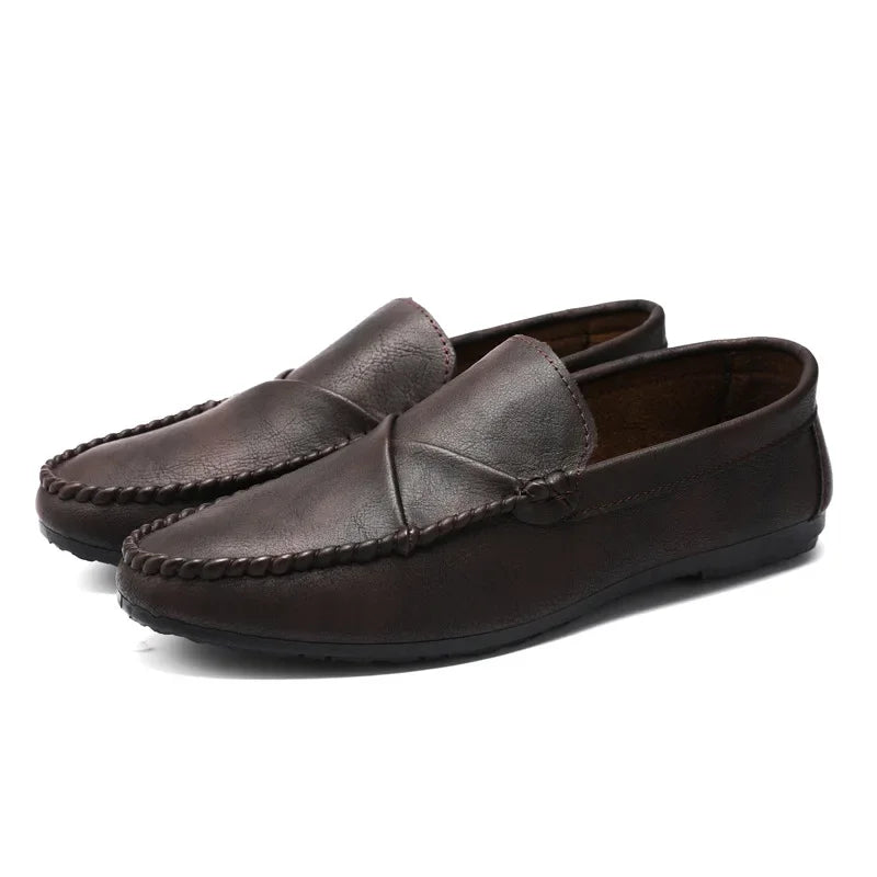 Men Loafers Casual Shoes New Handmade Moccasins Shoes Men 2024 Comfortable Driving Leather British Shoes Designer Male Sneakers
