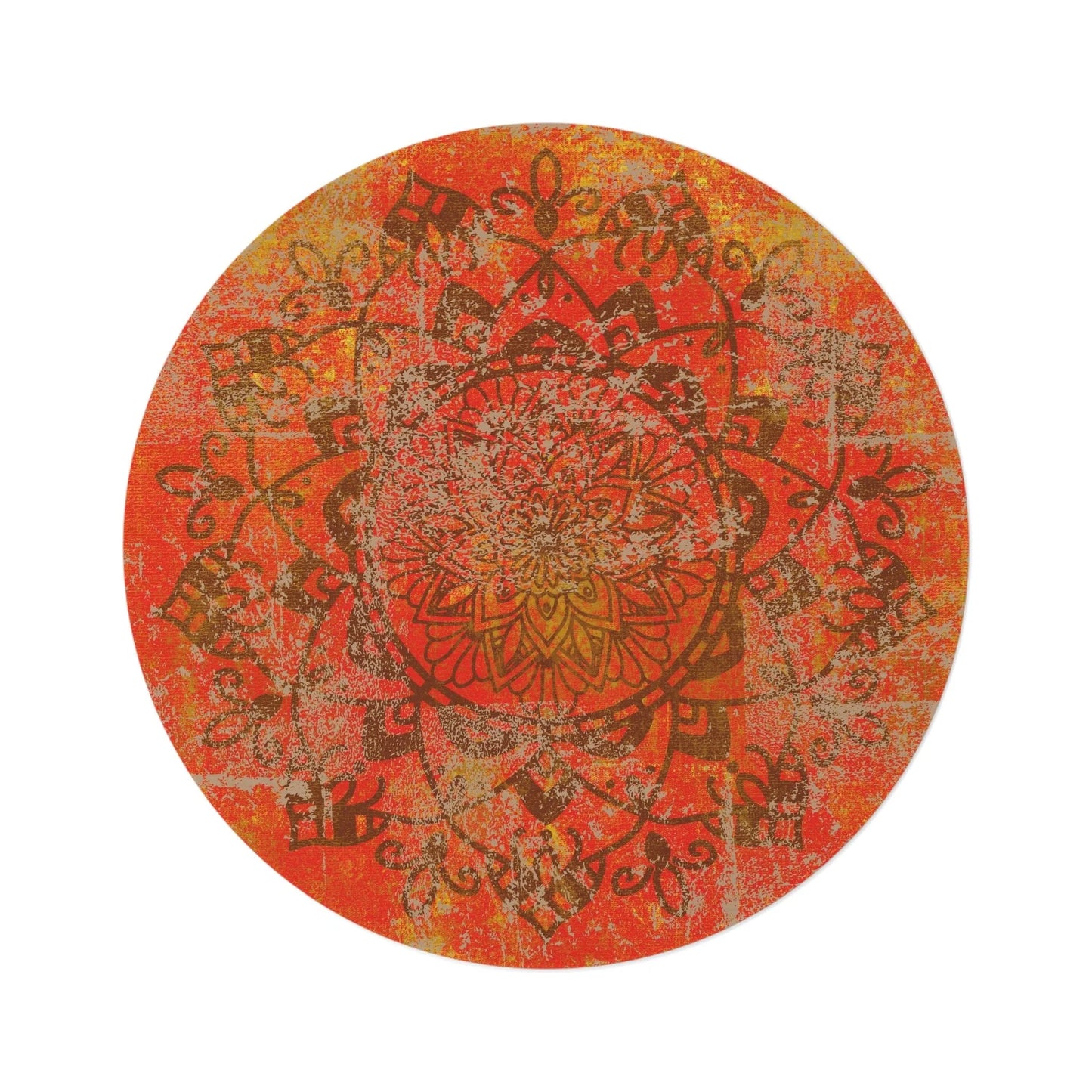 Meditation Multi-Purpose Designer round Rug MANDALA