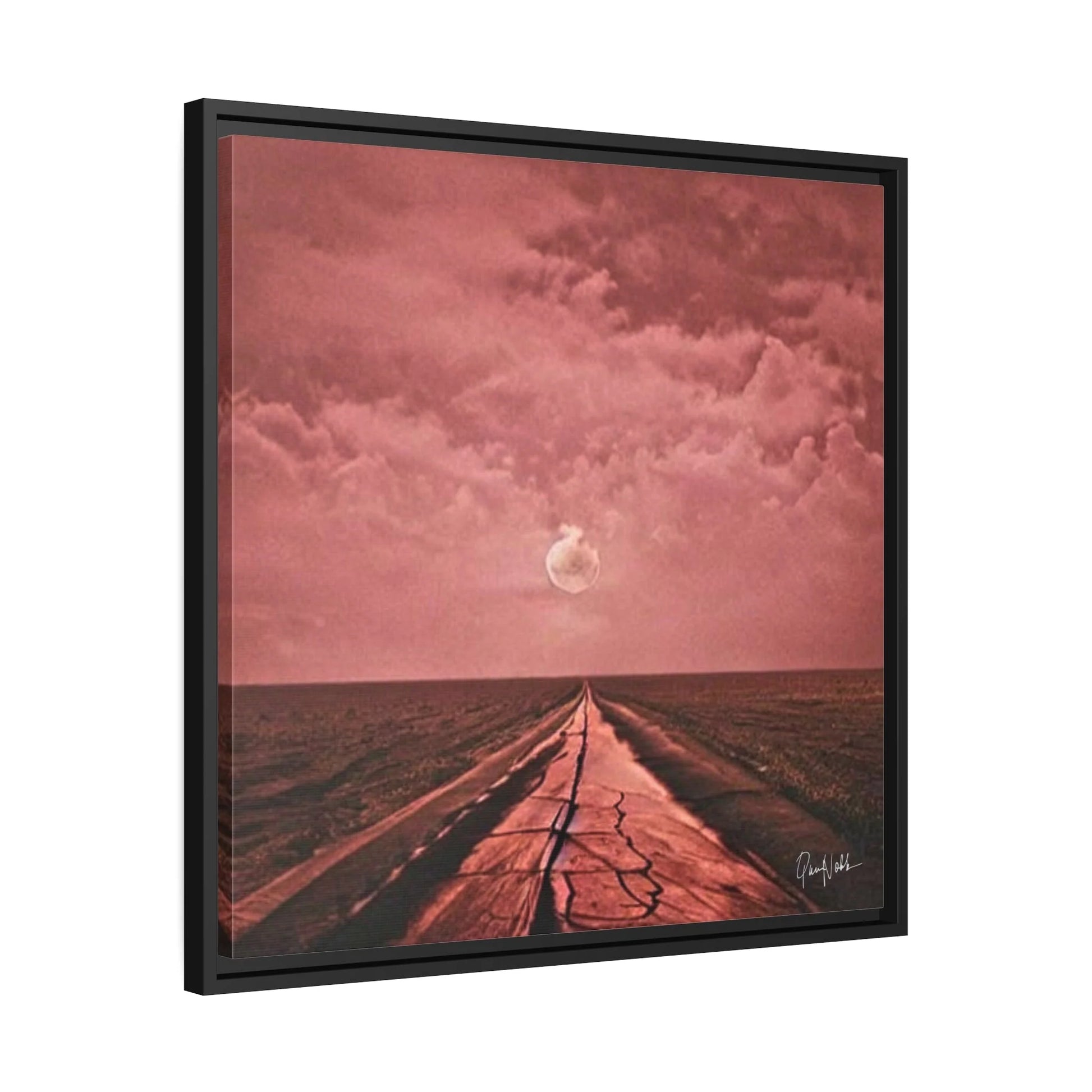 ROAD Fine Art Photography Canvas Prints with Frames by Queennoble