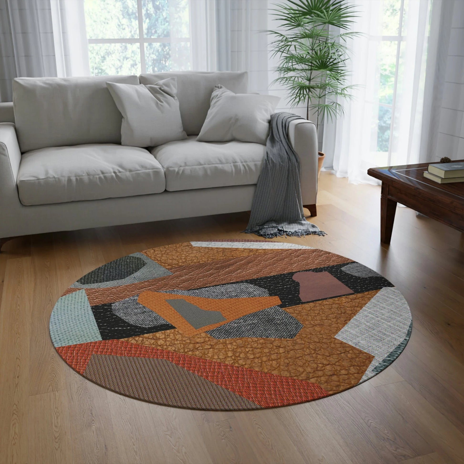 Meditation Multi-Purpose Designer round Rug VERC | Minimal by QN