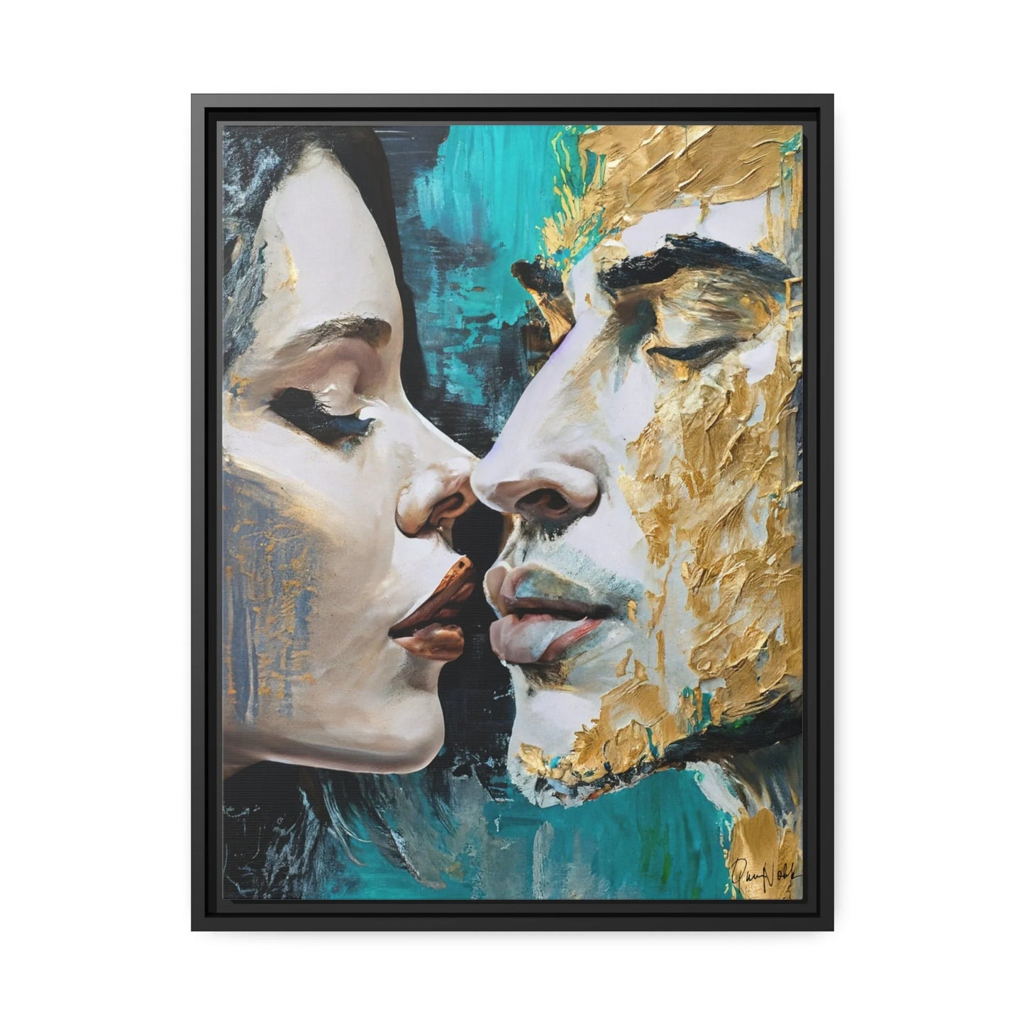 KISS ME Canvas Wall Art - by Queennoble