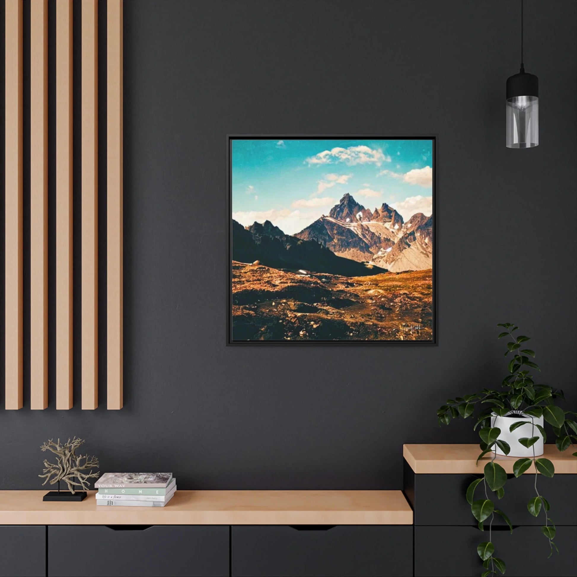 Mountain Fine Art Photography Canvas Prints with Frames by Queennoble