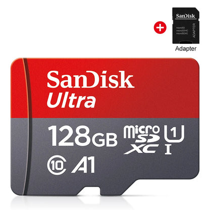 SanDisk Micro SD Memory Ultra TF Flash Card A1 V10 C10 U1 32GB 64G 128G 256G for Camera Phone Nintendo Switch Tablet Drone