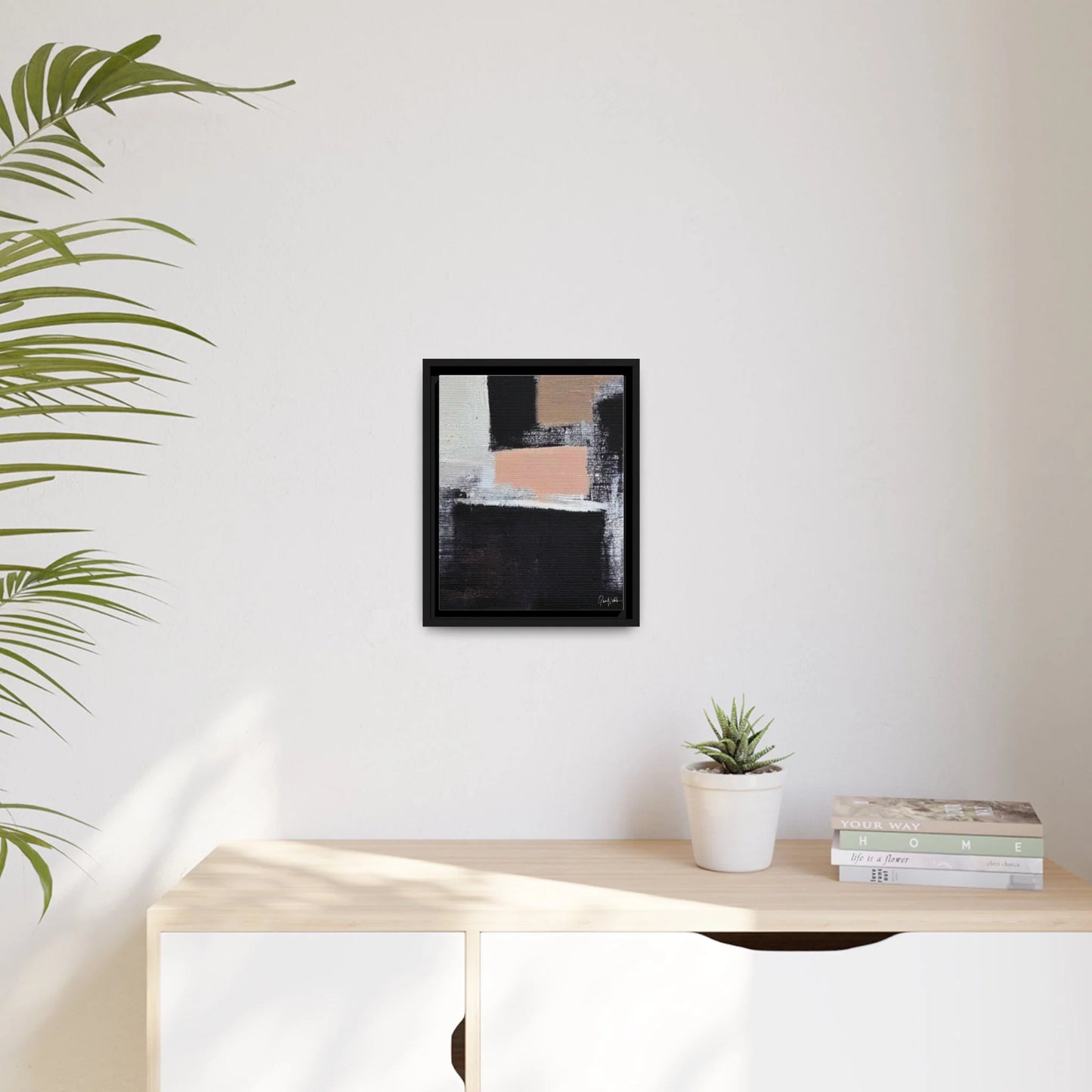 Canvas Wall Art Matte with Frame & Eco- Friendly CUBE - by Queennoble