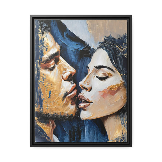 Couple Portrait Canvas Wall Art SEDUCTION by Queennoble