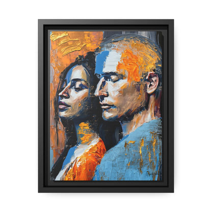 THE COUPLE 2 Canvas Wall Art - by Queennoble