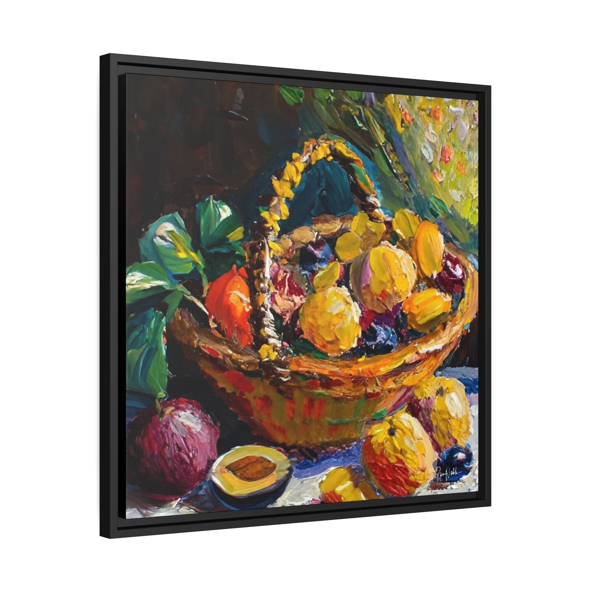 FRUITS Framed Canvas Wall Art - by Queennoble