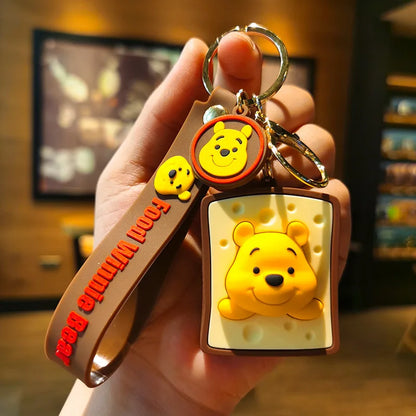 Disney Stitch Keychain 5-Pack - Cute Lilo & Stitch Keyrings, Durable Anime Keychains for Women Men Kids, Multi-Color Gift Set