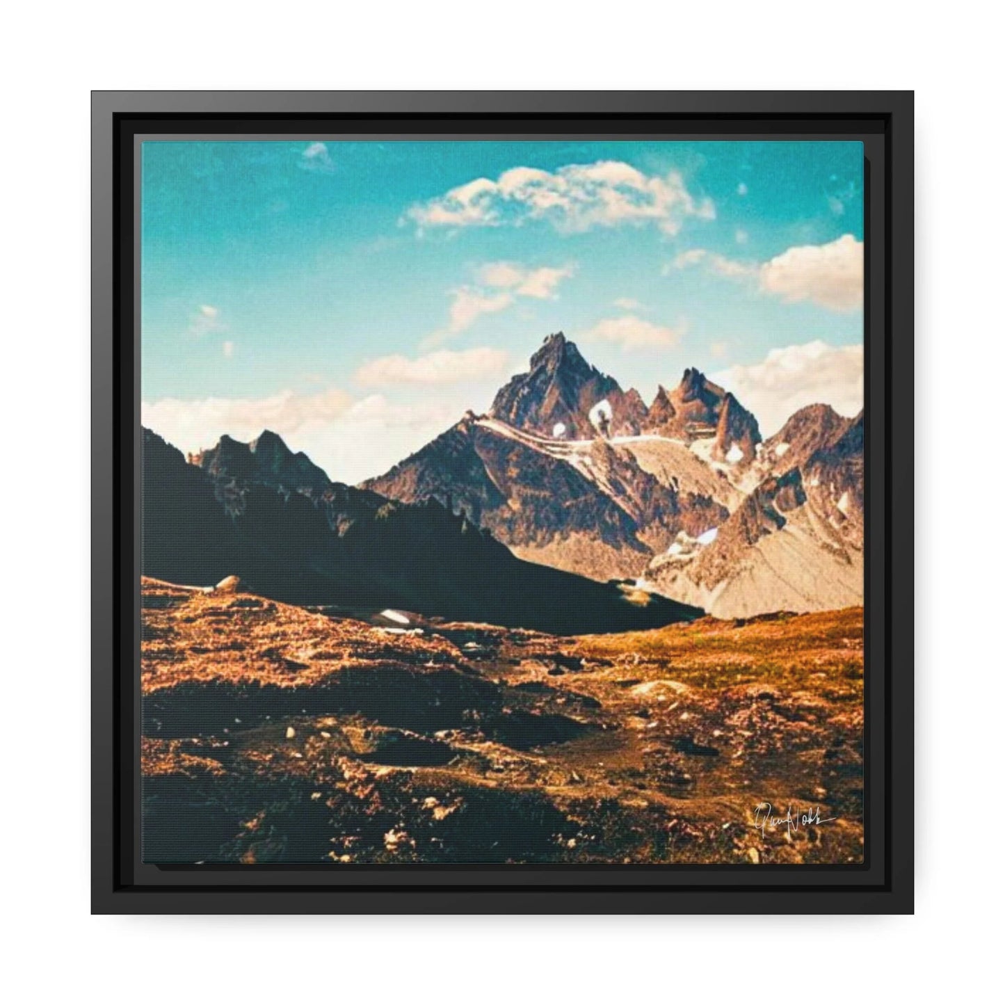 Mountain Fine Art Photography Canvas Prints with Frames by Queennoble