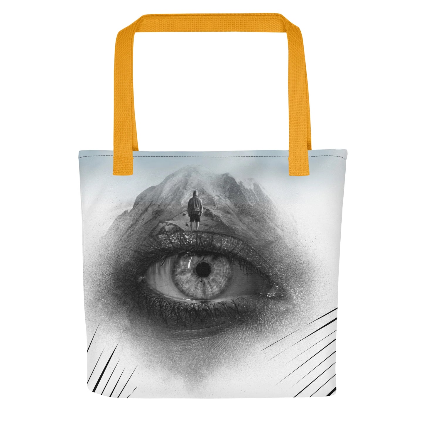 Tote Bag Eye of the Mountain Tote Bag by Hadiarts