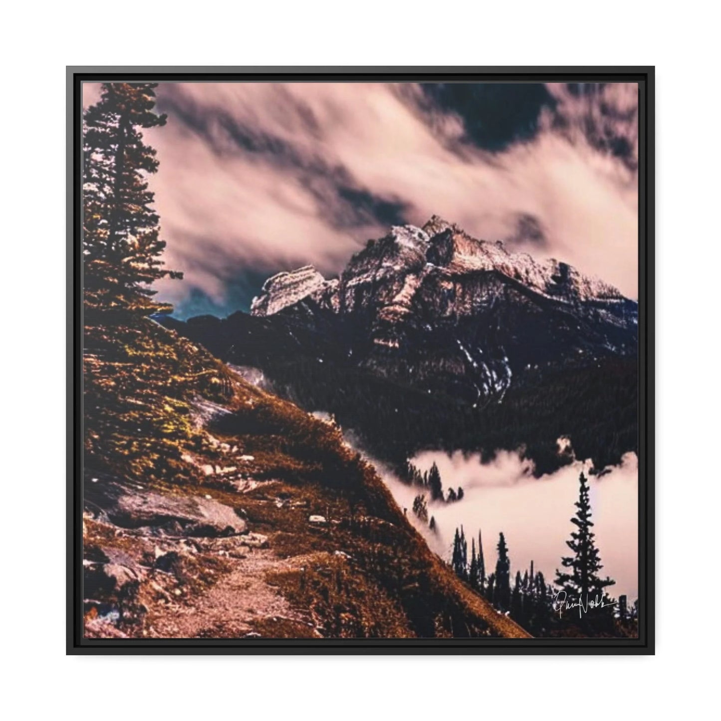 Mountains Fine Art Photography Canvas Prints with Frames by Queennoble