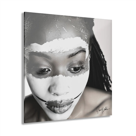 African Woman Portrait Photography Acrylic Print SHE by Queennoble