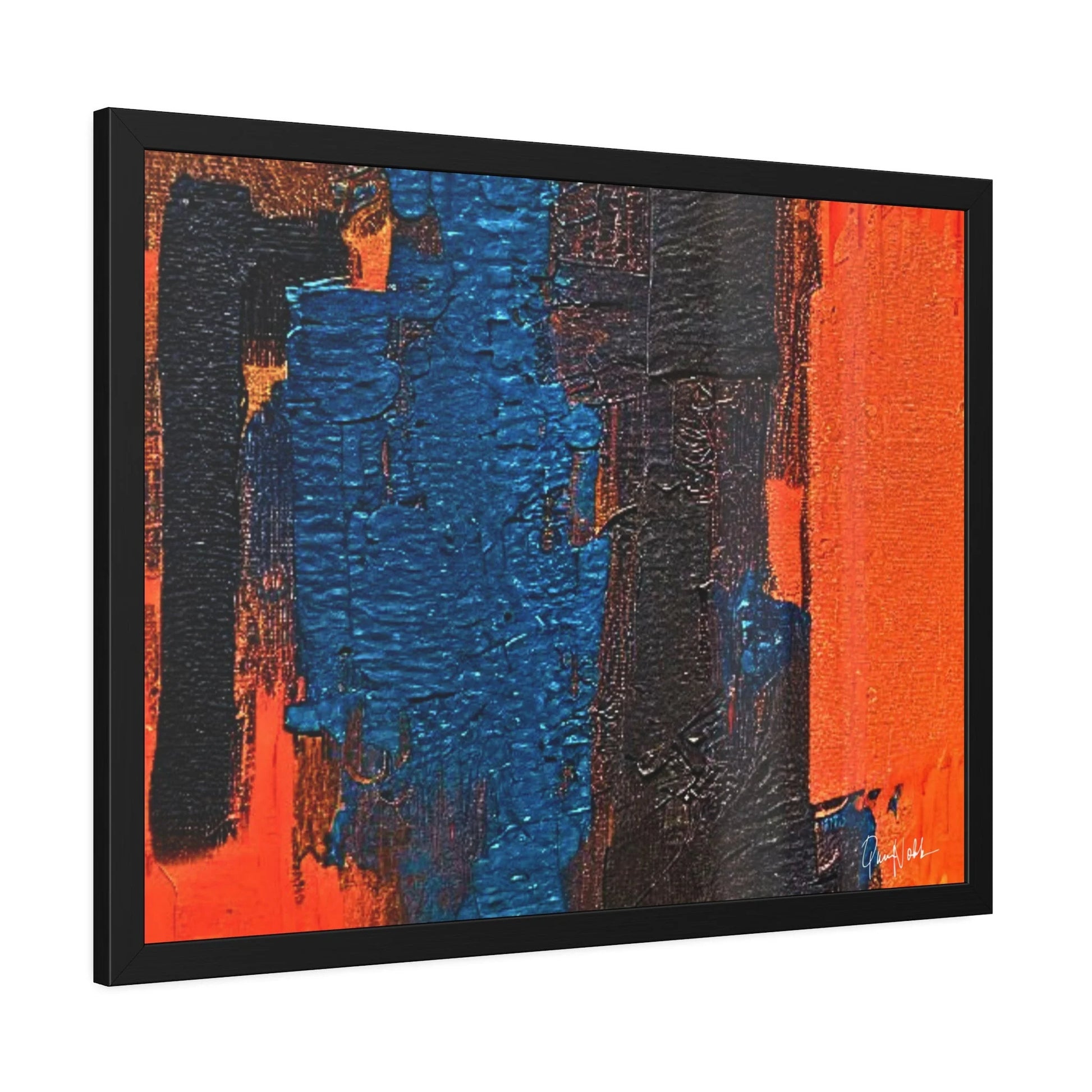 Framed Abstract Poster STRENGHT Open Edition Eco-Friendly by Queennoble