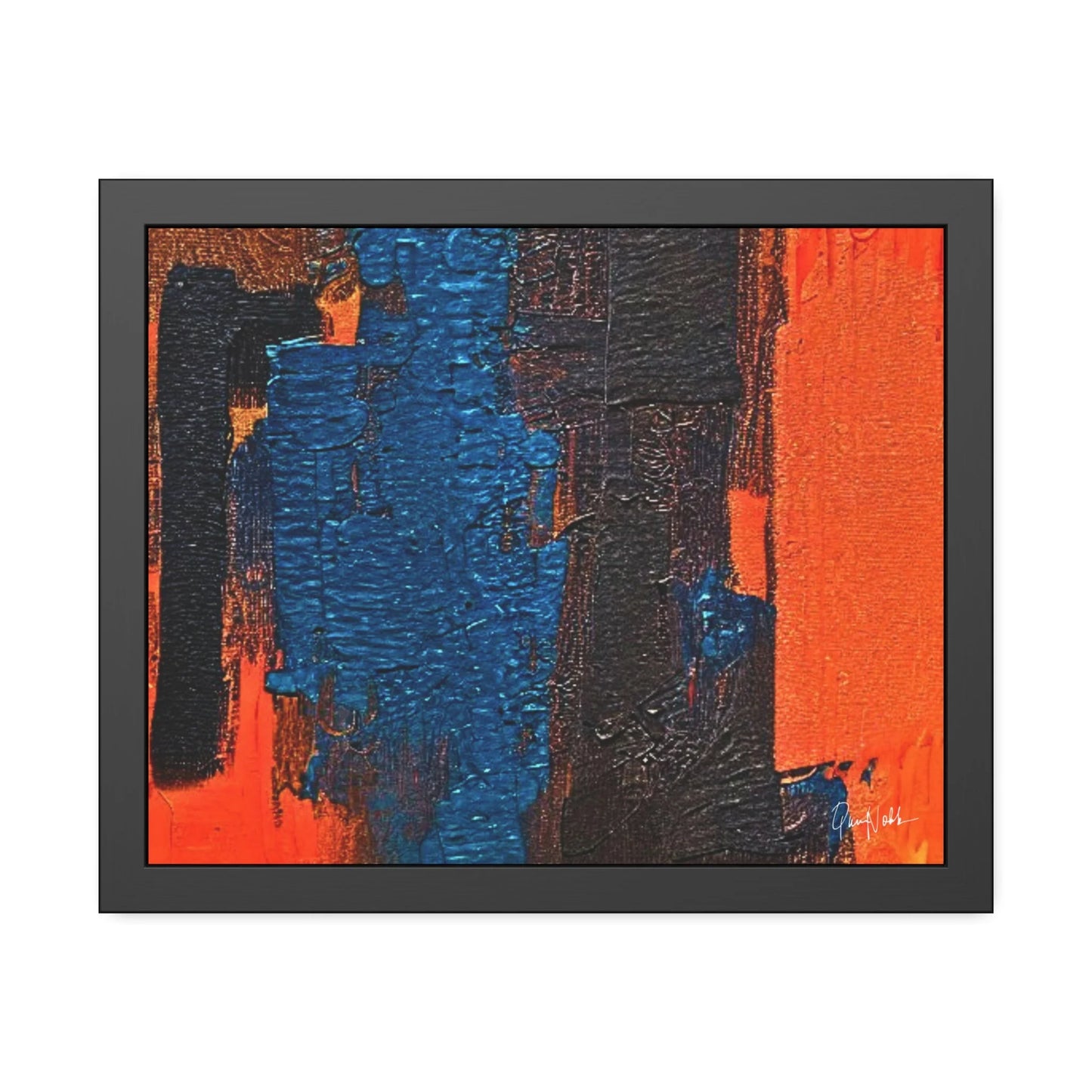 Framed Abstract Poster STRENGHT Open Edition Eco-Friendly by Queennoble