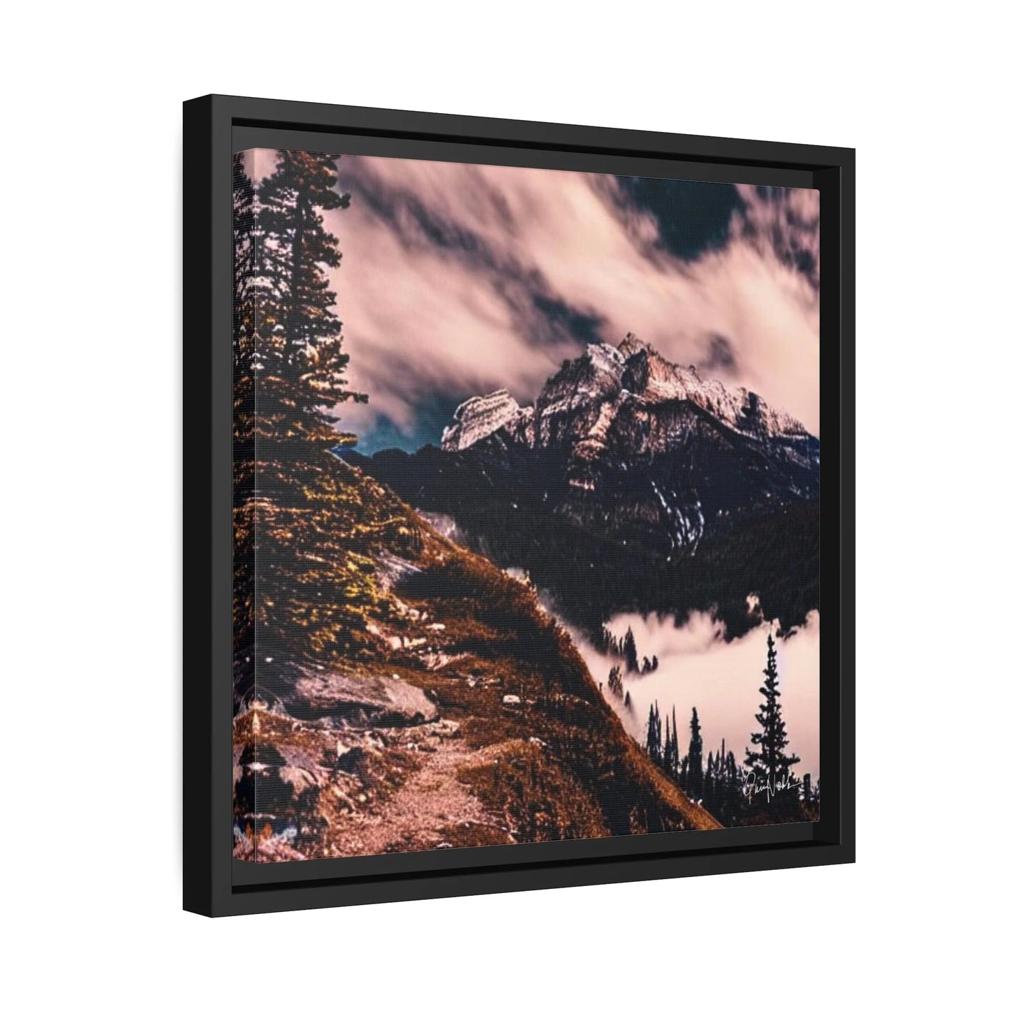 Mountains Fine Art Photography Canvas Prints with Frames by Queennoble