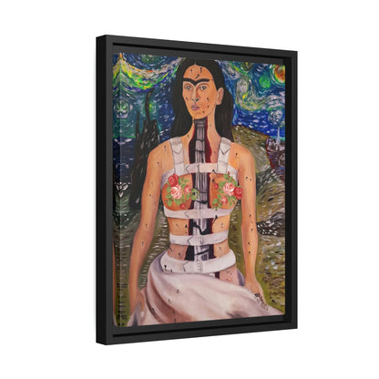 Canvas Wall Art Matte with Frame & Eco- Friendly FRIDA - by Queennoble