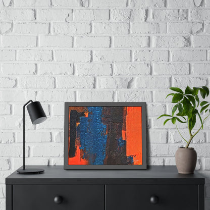 Framed Abstract Poster STRENGHT Open Edition Eco-Friendly by Queennoble