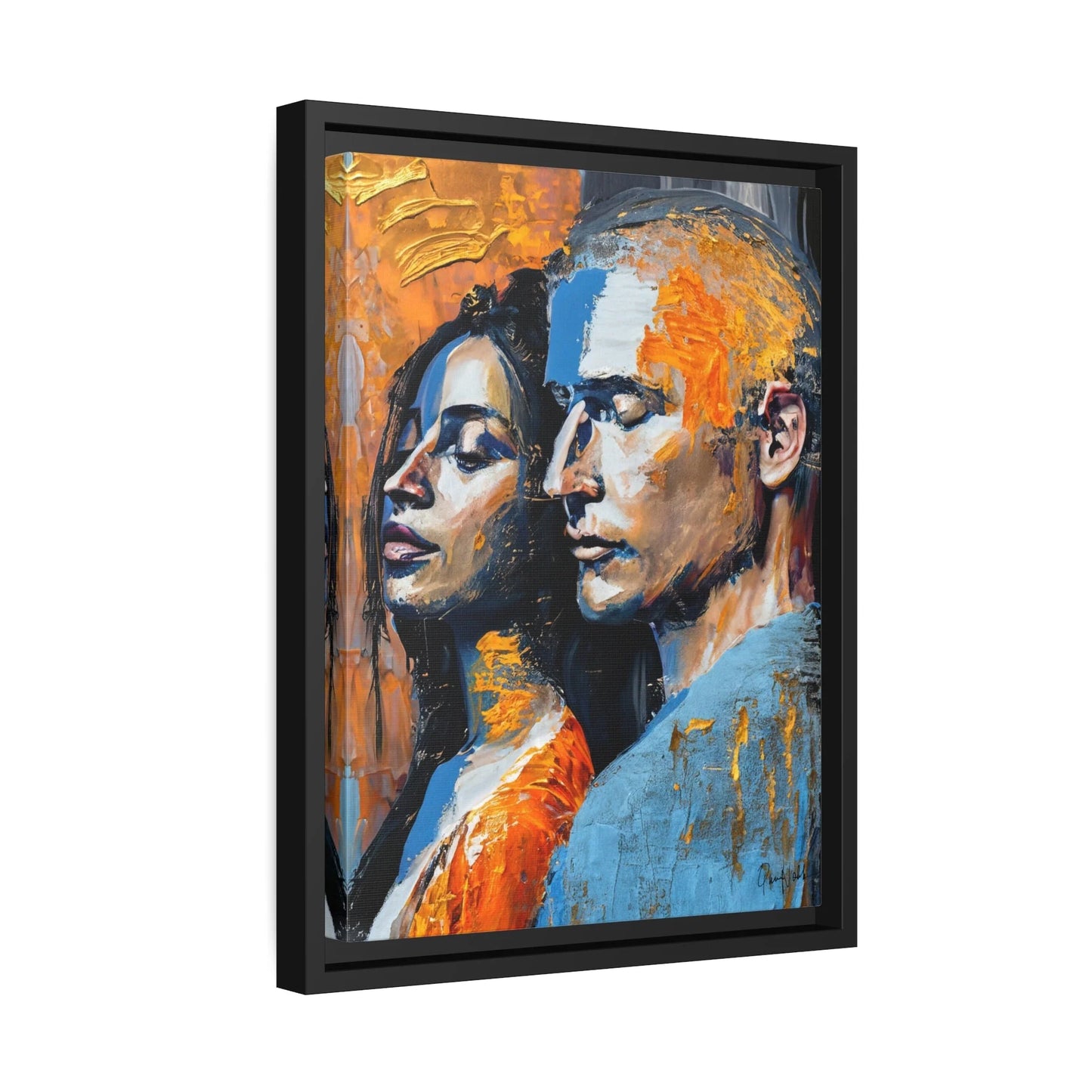 THE COUPLE 2 Canvas Wall Art - by Queennoble