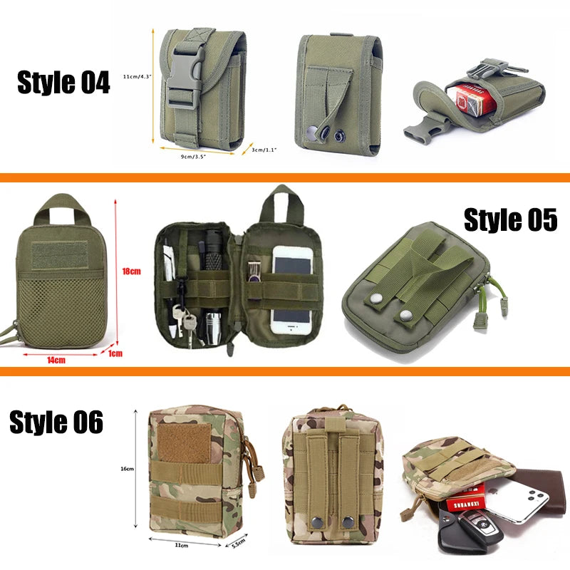 Ophidian  Bags Molle Pouches Gear Waist Bag Men Phone Pouch Camping Hunting Accessories Belt Fanny Pack EDC Pack