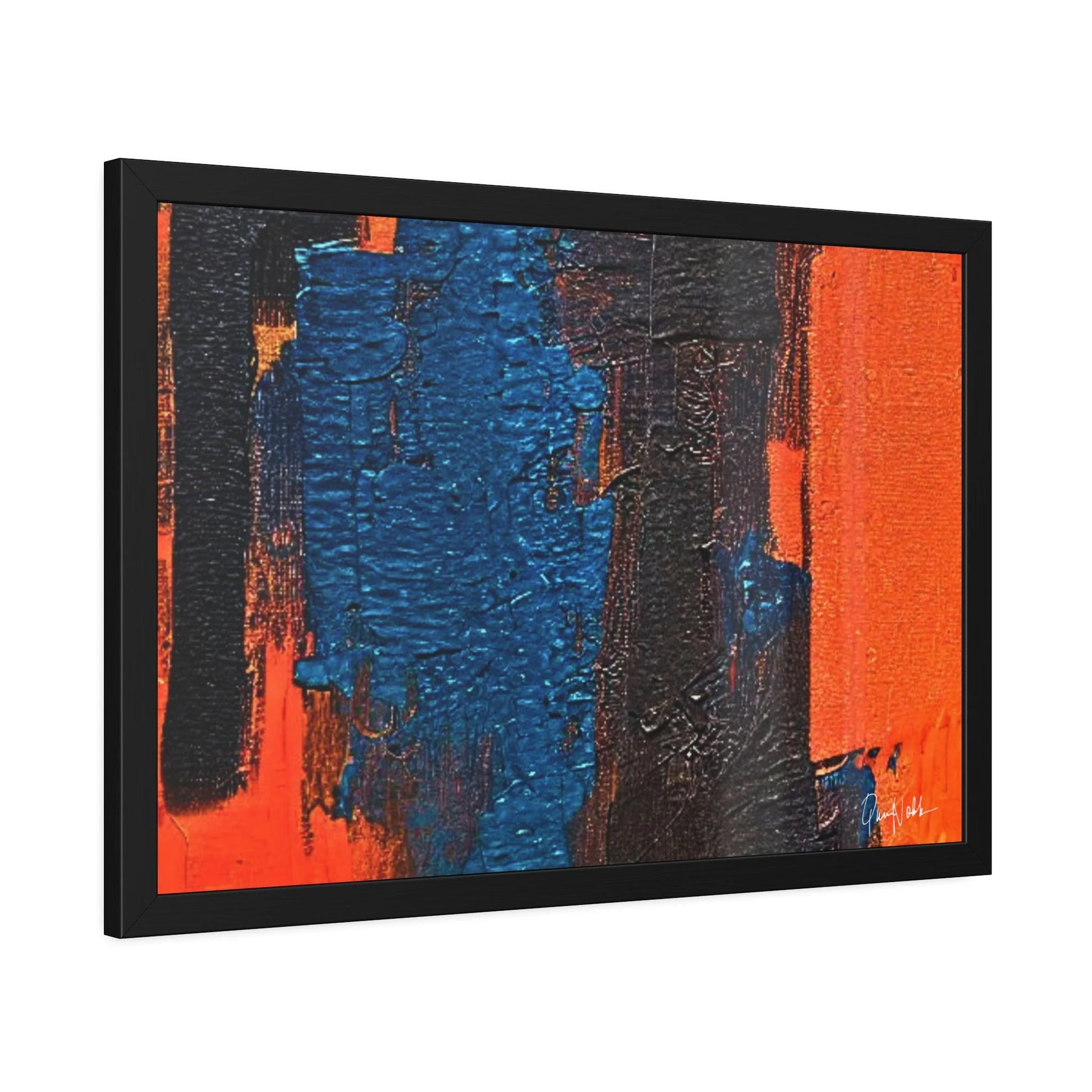 Framed Abstract Poster STRENGHT Open Edition Eco-Friendly by Queennoble