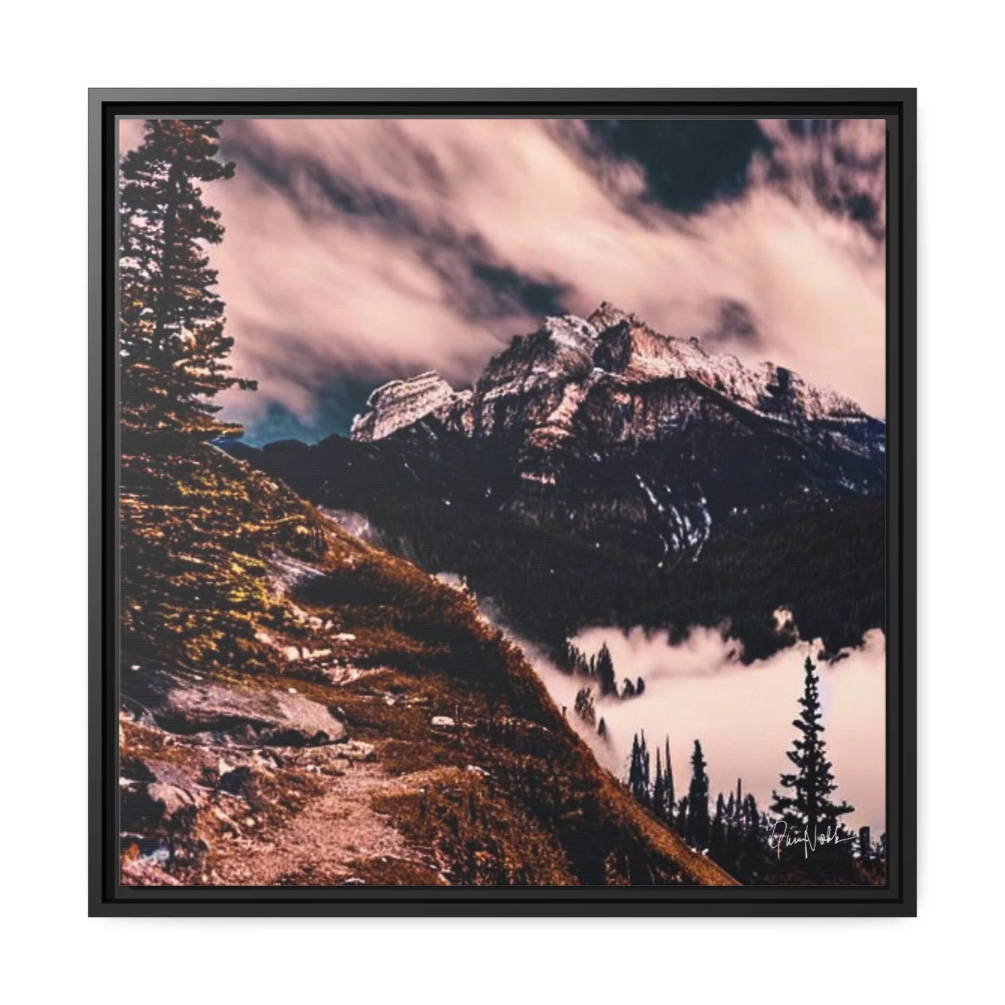 Mountains Fine Art Photography Canvas Prints with Frames by Queennoble