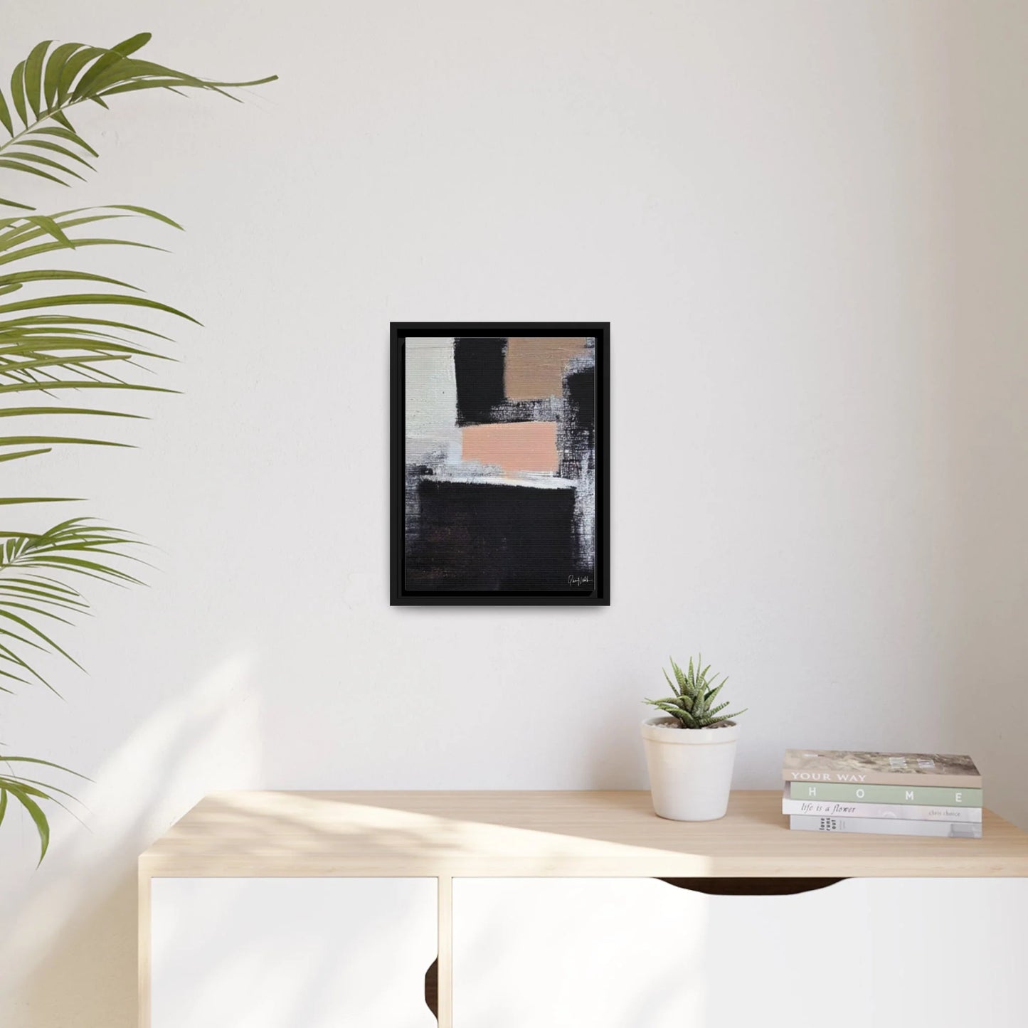 Canvas Wall Art Matte with Frame & Eco- Friendly CUBE - by Queennoble