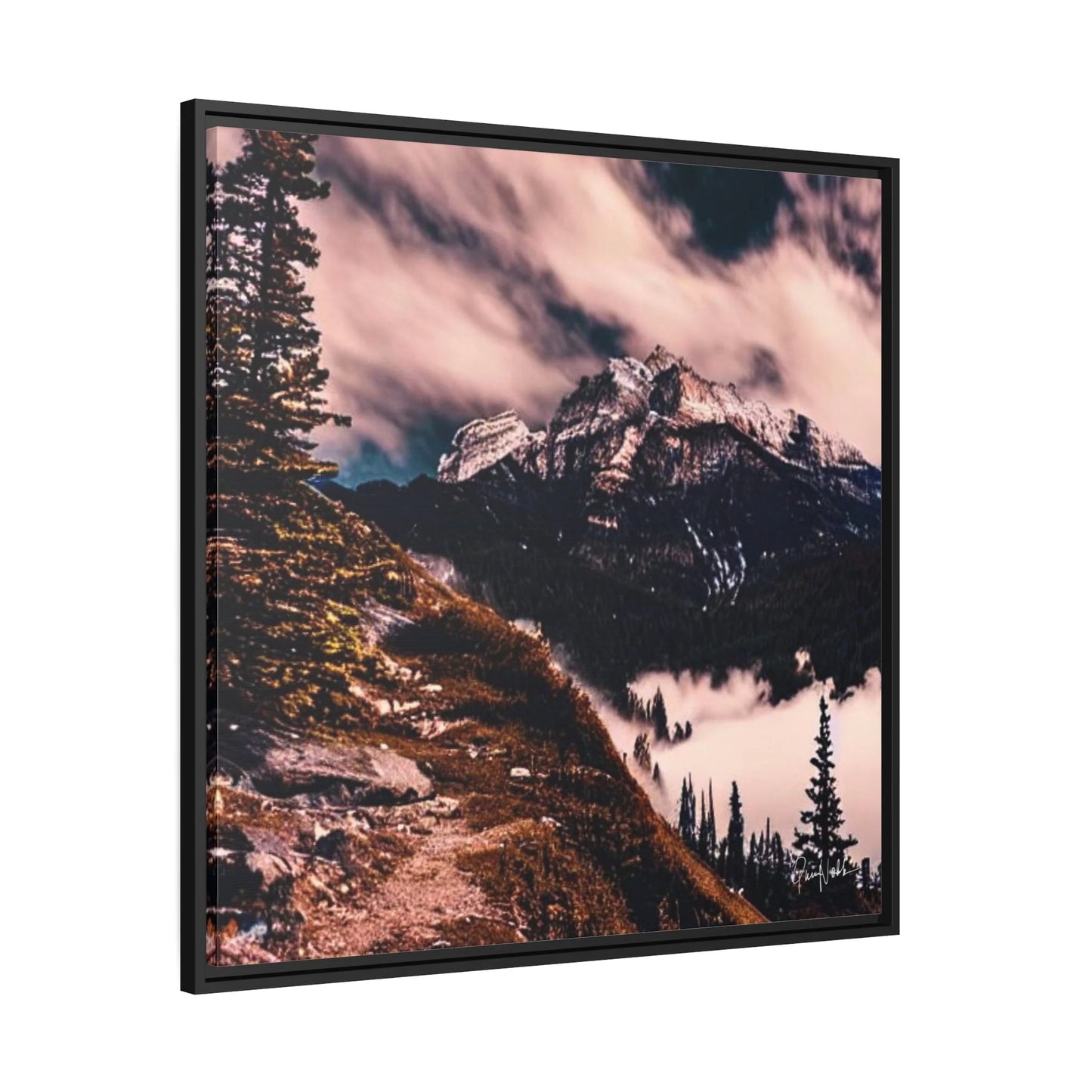 Mountains Fine Art Photography Canvas Prints with Frames by Queennoble