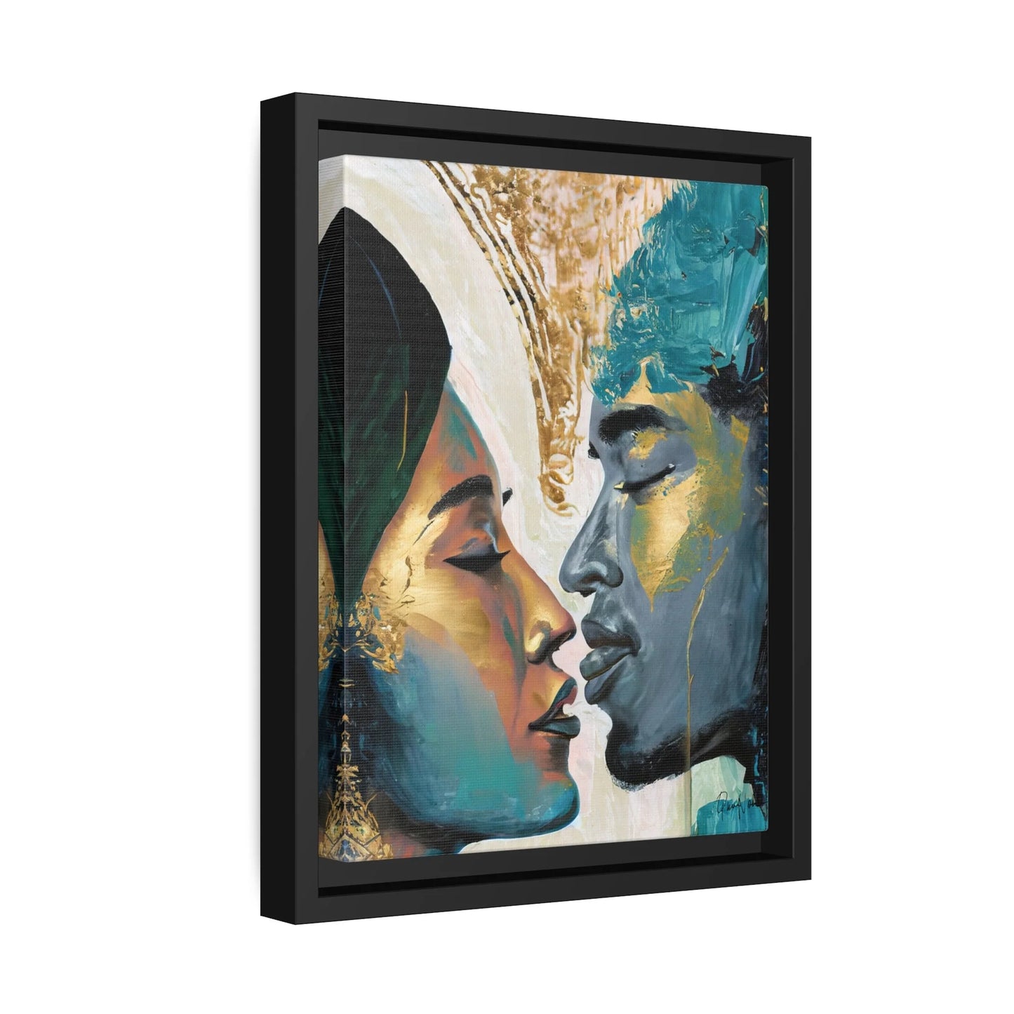 FRENCH KISS Canvas Wall Art - by Queennoble