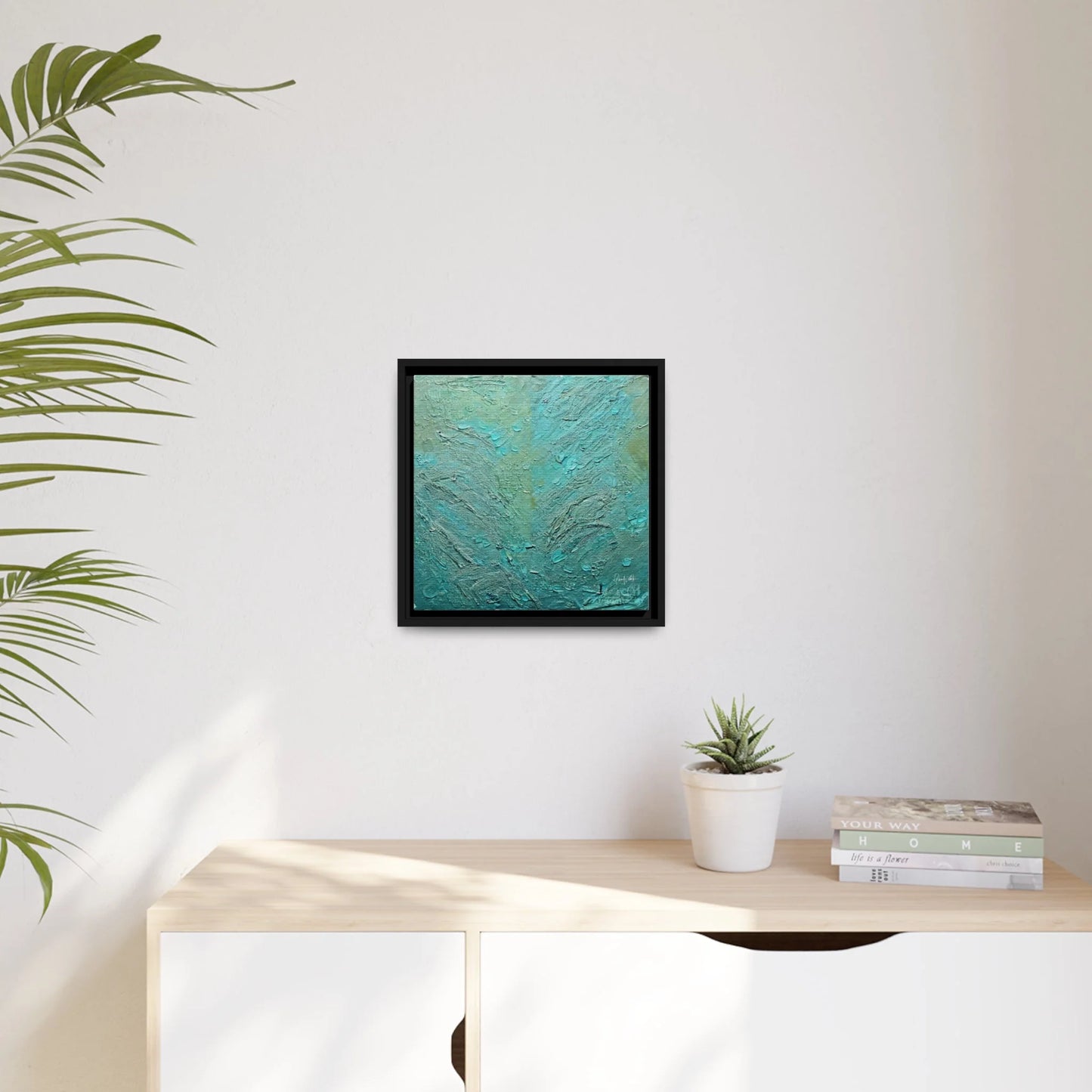 Canvas Wall Art Matte with Frame & Eco- Friendly SEA - by Queennoble