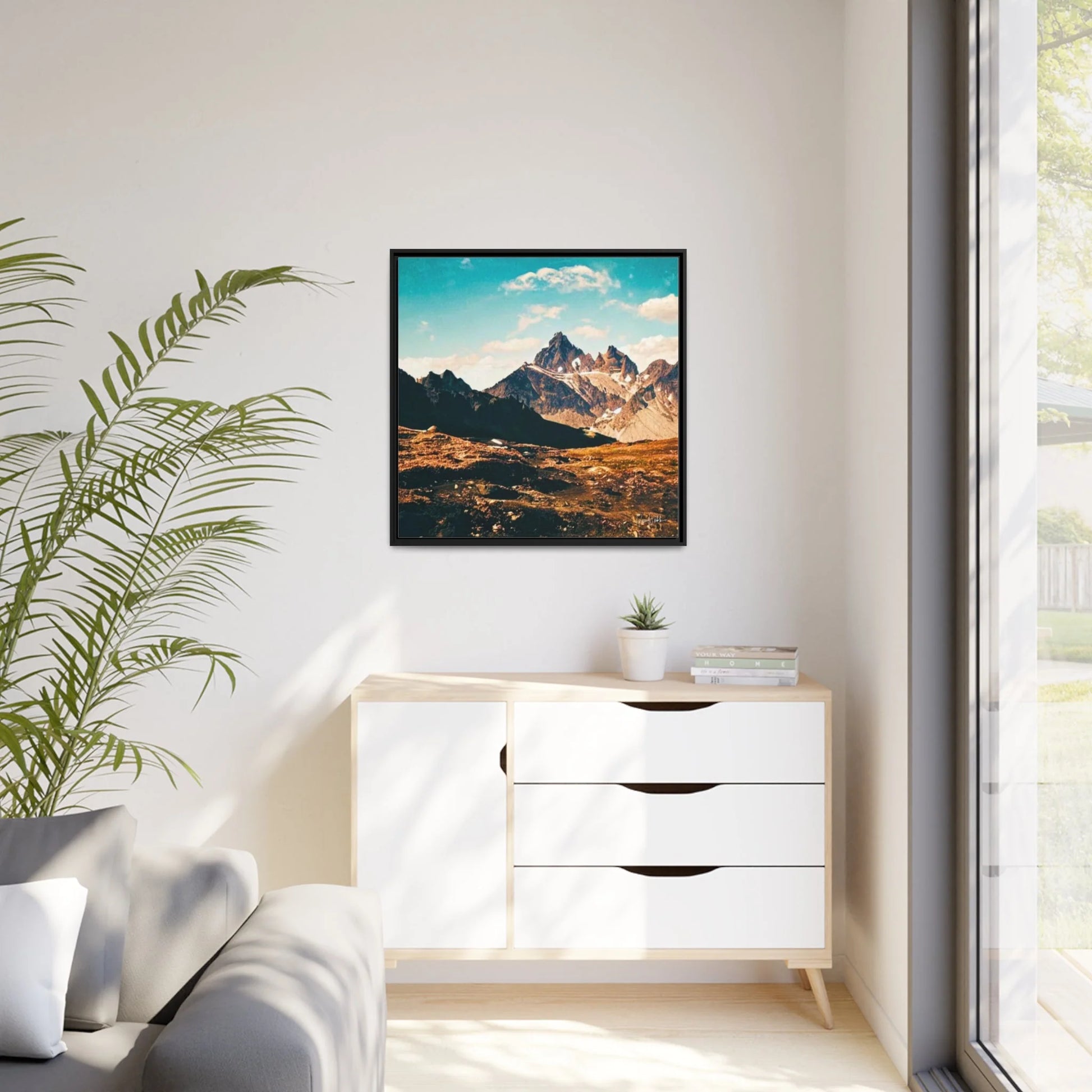 Mountain Fine Art Photography Canvas Prints with Frames by Queennoble