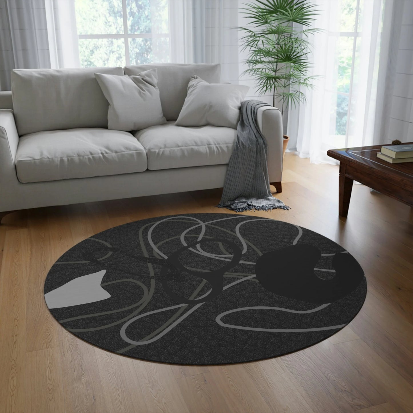 Meditation Multi-Purpose Designer round Rug DUST