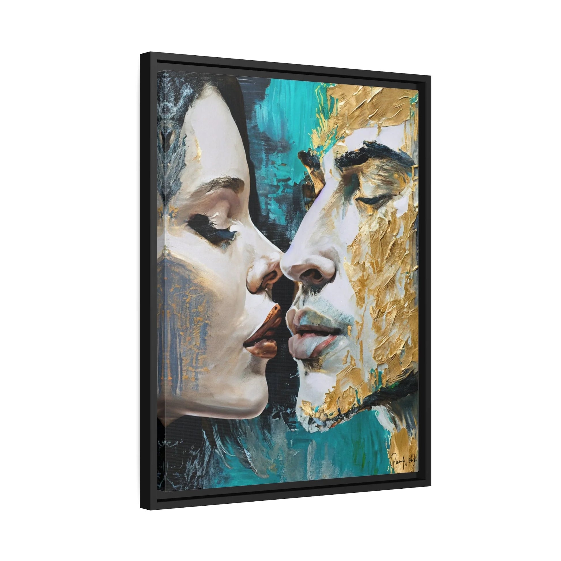 KISS ME Canvas Wall Art - by Queennoble