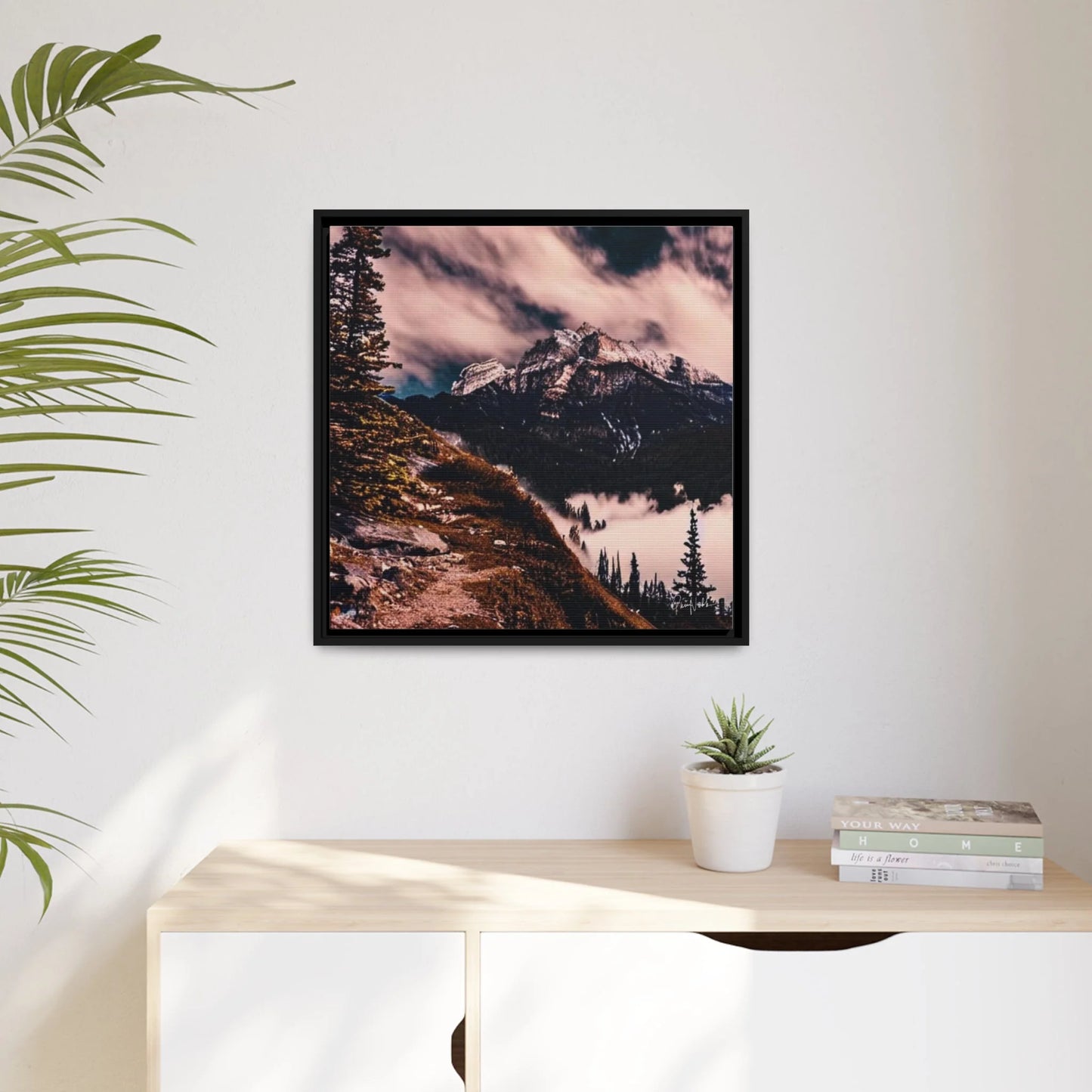 Mountains Fine Art Photography Canvas Prints with Frames by Queennoble