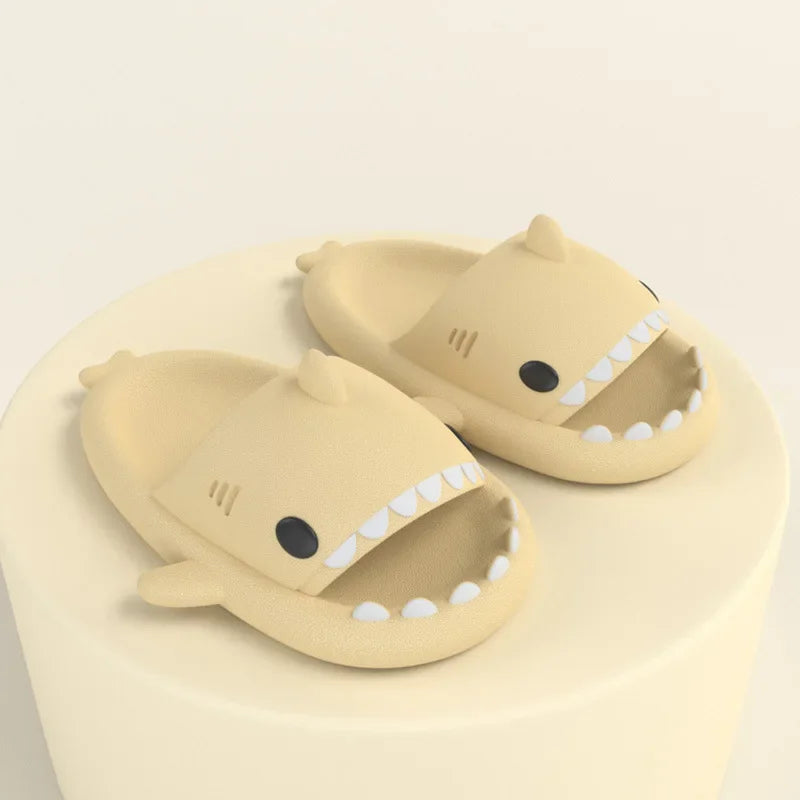 Kids Shoes Slippers Shark Flip Flops Soft Sole Cartoon Slipper Women Man Bathroom Sandal EVA Non-slip Children Shoes Sandals