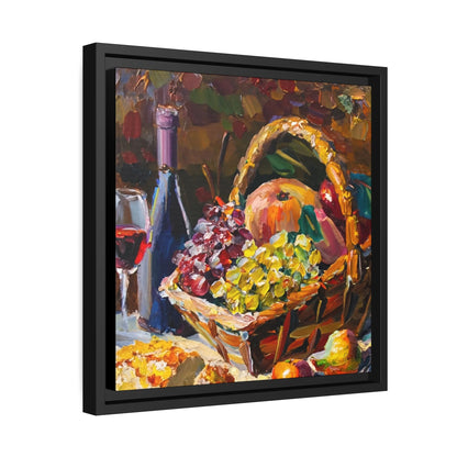 STILL LIFE FRUITS and WINE Canvas Wall Art - by Queennoble