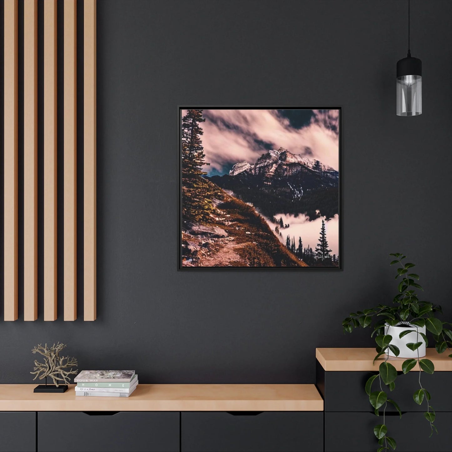 Mountains Fine Art Photography Canvas Prints with Frames by Queennoble