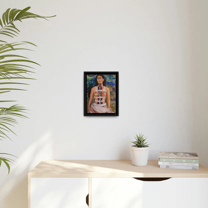 Canvas Wall Art Matte with Frame & Eco- Friendly FRIDA - by Queennoble