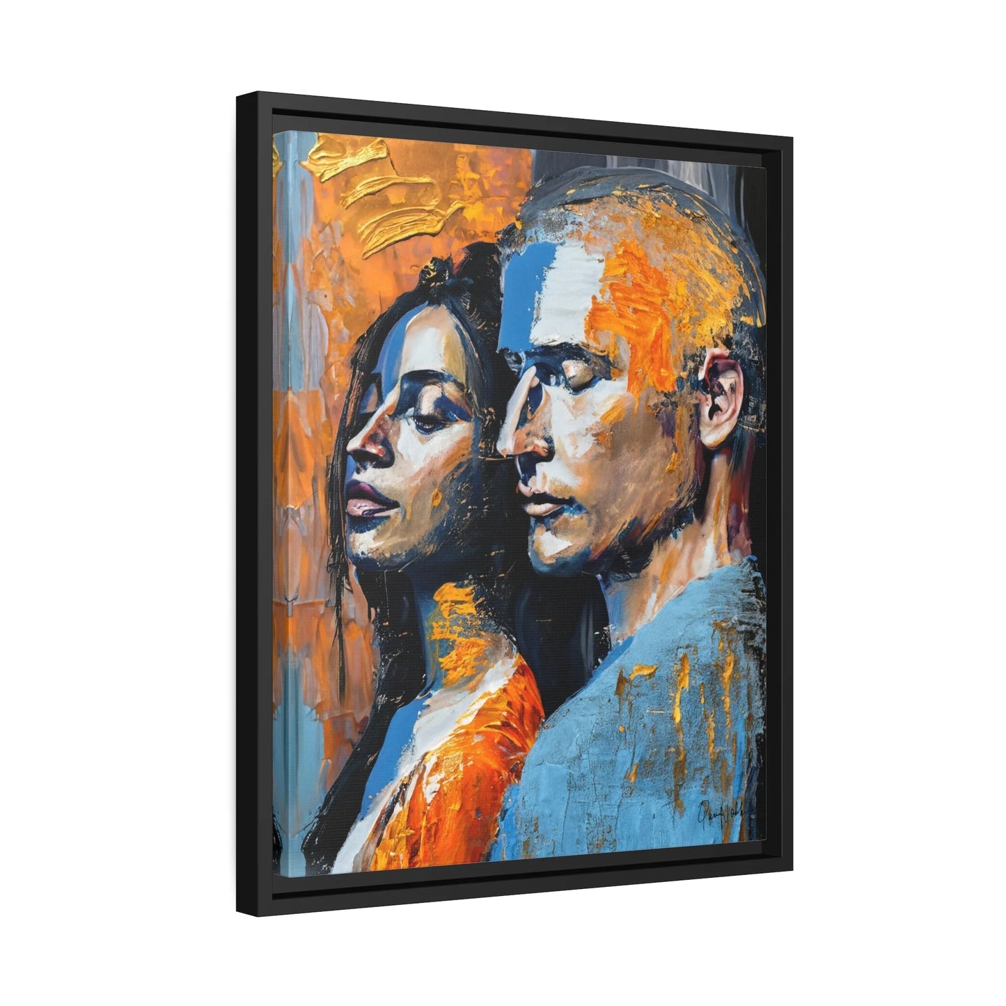 THE COUPLE 2 Canvas Wall Art - by Queennoble