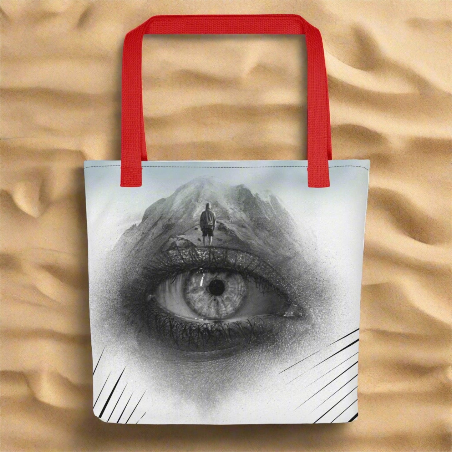 Tote Bag Eye of the Mountain Tote Bag by Hadiarts