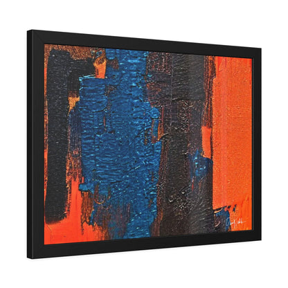 Framed Abstract Poster STRENGHT Open Edition Eco-Friendly by Queennoble